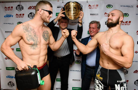 Результаты  взвешивания участников турнира M-1 Challenge54 & ACB 12 