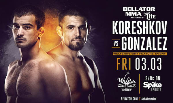 Бой Андрей Корешков vs. Фернандо Гонсалес на Bellator 174