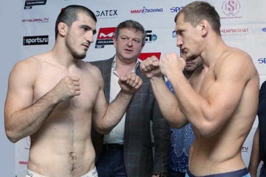 Взвешивание участников турнира M-1 Challenge 51 Fightspirit