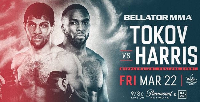 Бой Анатолий Токов — Джеральд Харрис на турнире Bellator 218