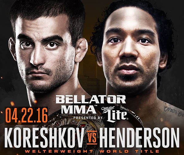 Бой Бен Хендерсон vs. Андрей Корешков на турнире Bellator 153
