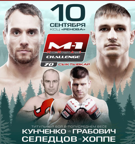 Результаты турнира M-1 Challenge 70